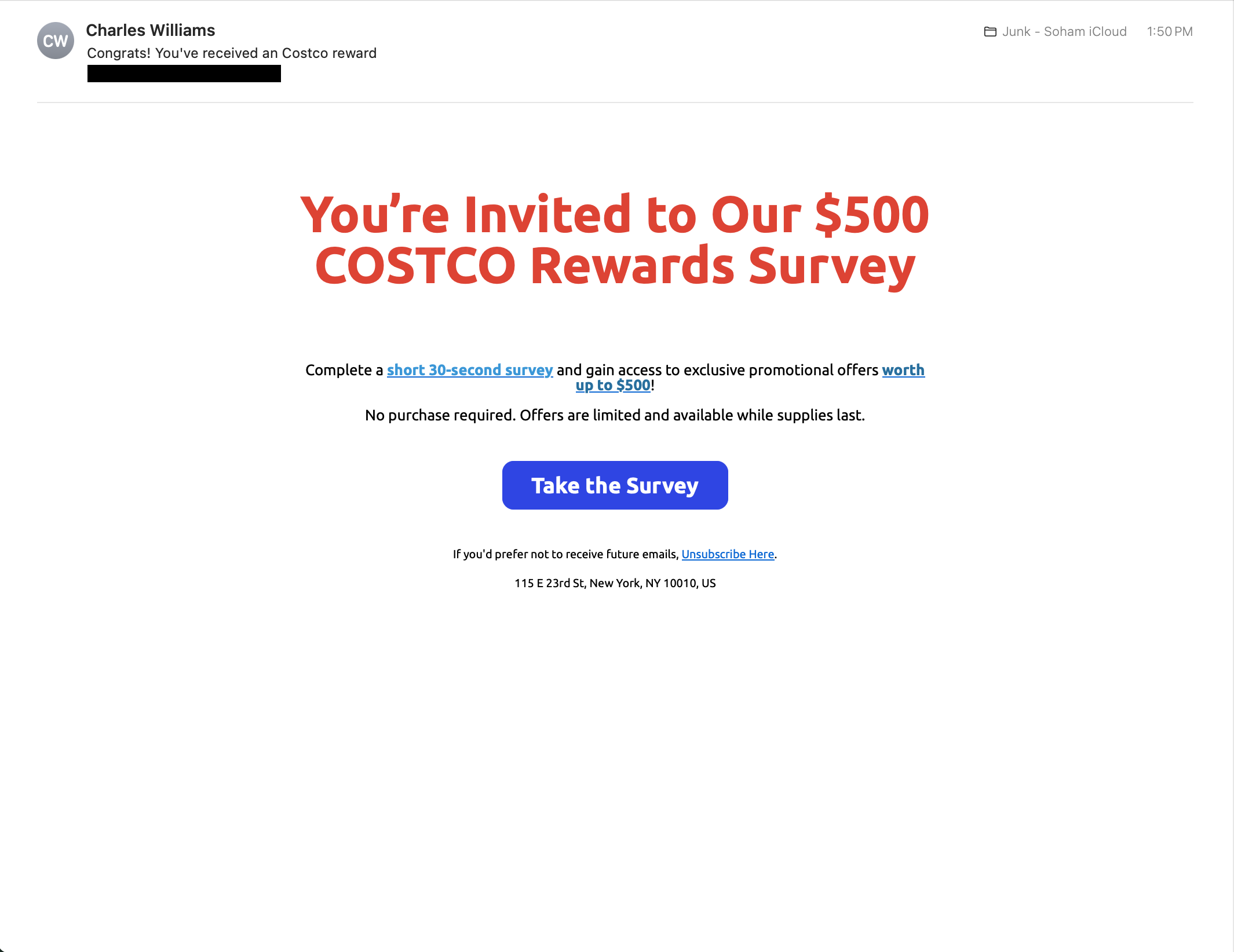 A Scam Email Dissected